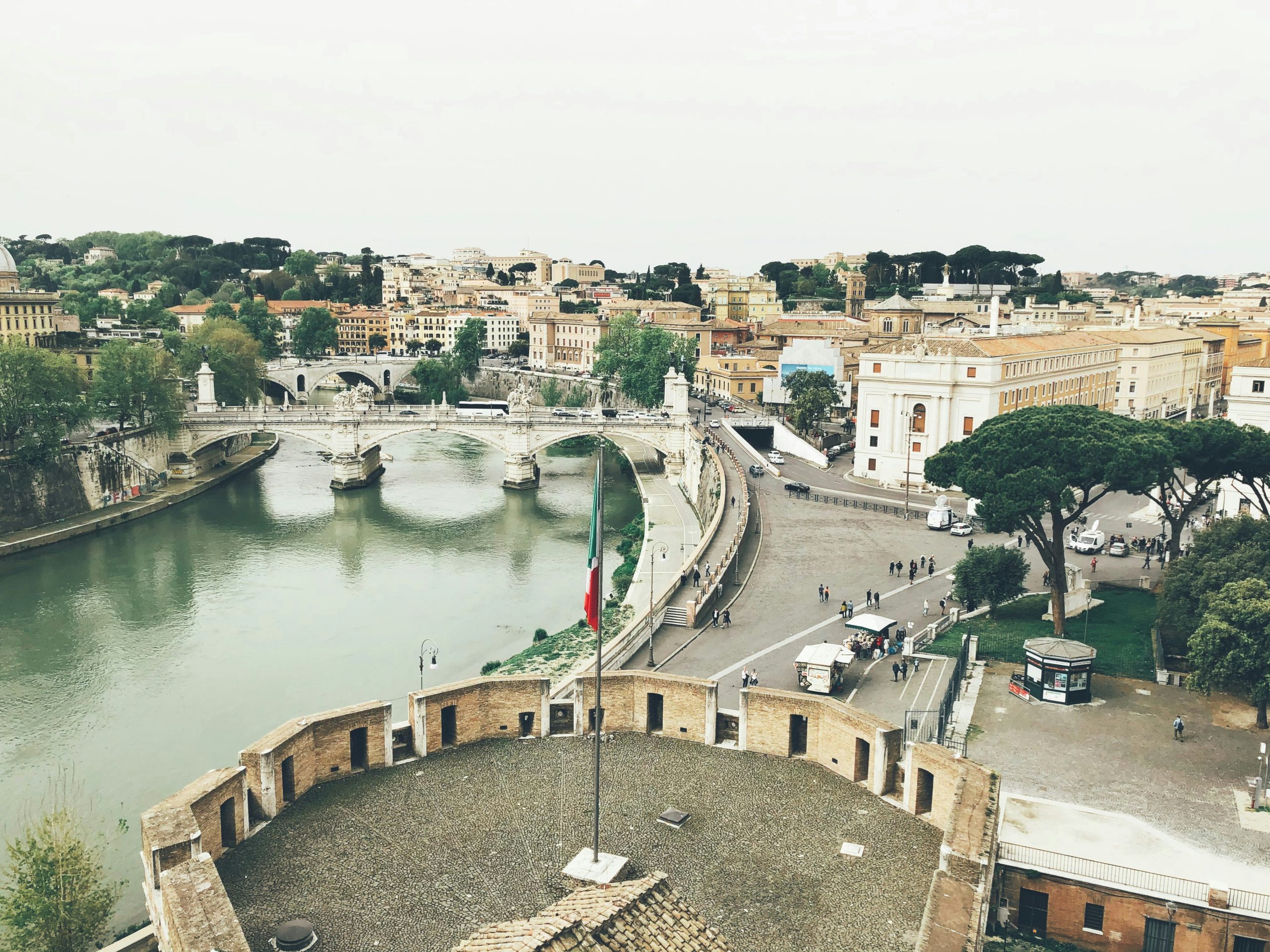 View from Castel Sant Angelo, Rome, Italy