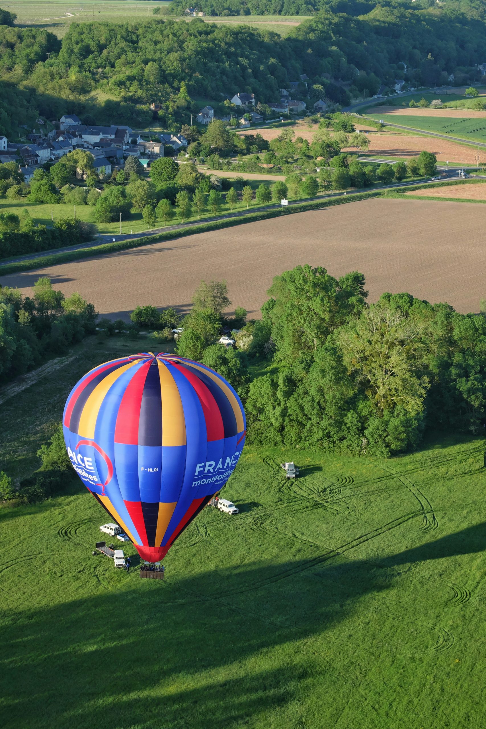 Hot air balloon, Loire Valley, France